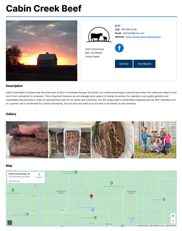 Farm page